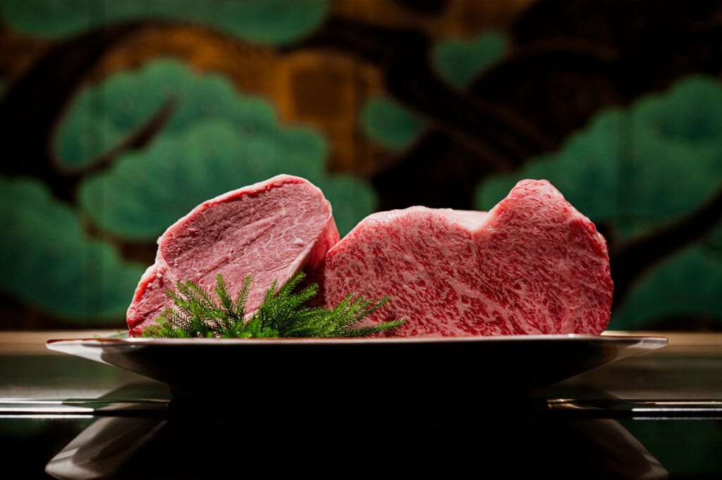 A5 wagyu (Kobe beef, Yamagata beef, Yonezawa beef and halal wagyu) at 錦 雅 MIYABI, Nishiki Market, Kyoto